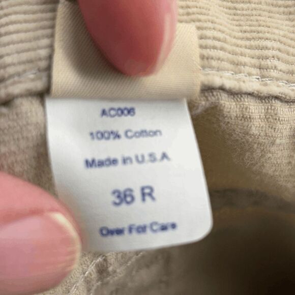 Vintage Abercrombie 5 Pocket Corduroy Wide Leg Grandpa Core Slimming Pants 36x28 - Picture 5 of 6